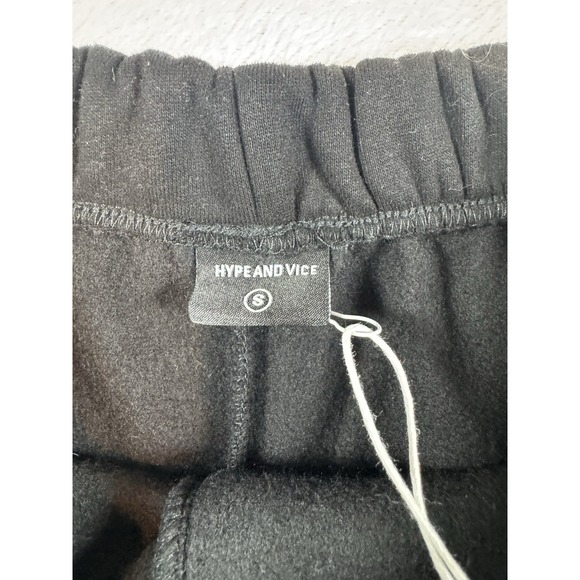 Hype & Vice Purdue Boilermakers Black Cut Off Sweat Shorts Women's Small - Picture 4 of 5